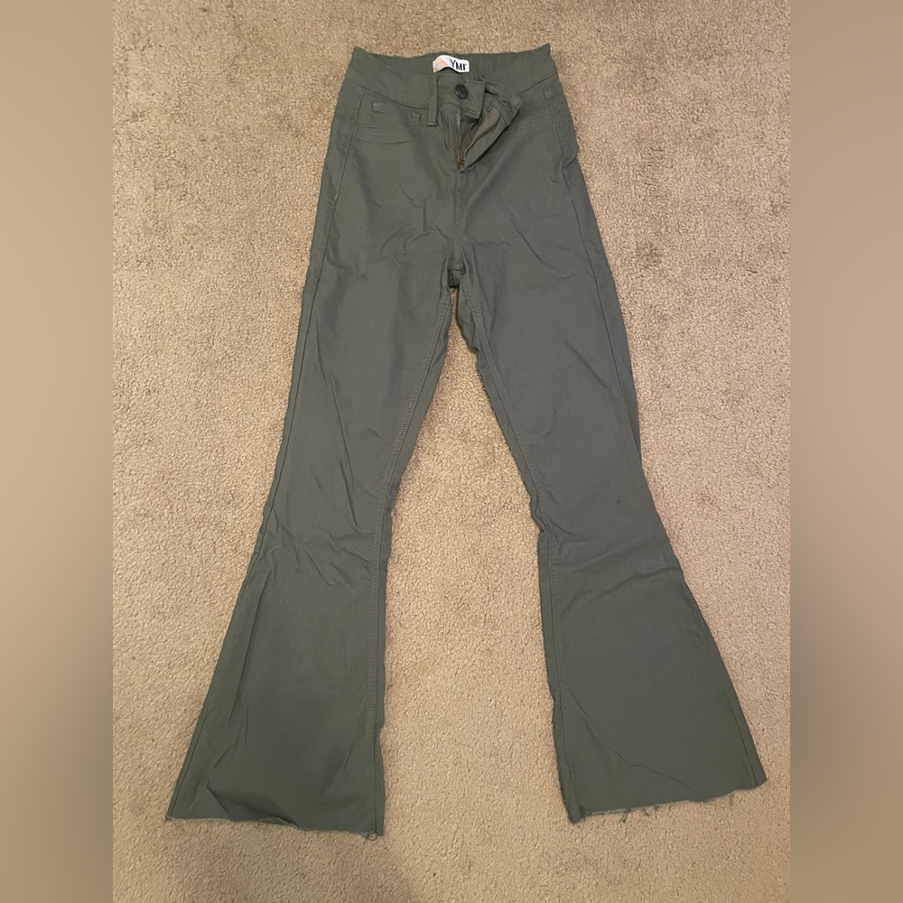 YMI Olive Flare & Wide Leg Jeans